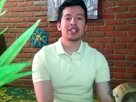 A young man hires a muscular hunk to lose his virginity (Erotic narrative)