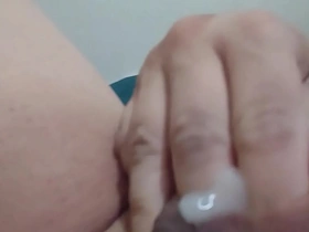 Gay amateur's accidental climax in solo play