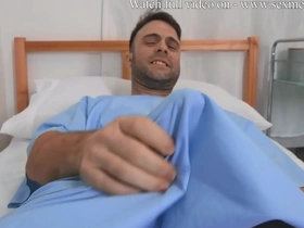 Blonde hair bombshell gets her ass licking and cum shot in hospital