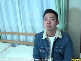 Gay Asian twink gets groped and jockstrapped in a steamy shower session