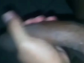A Dominican woman moans in pleasure as she receives a finger massage