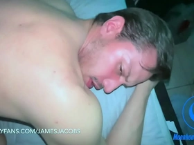 A passionate bottom gets taken by a big, uncut cock in homemade gay porn